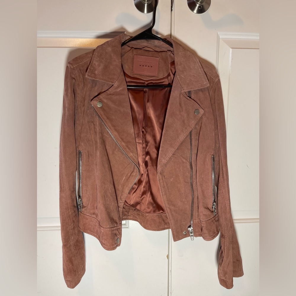 BlankNYC Blush suede feel jacket